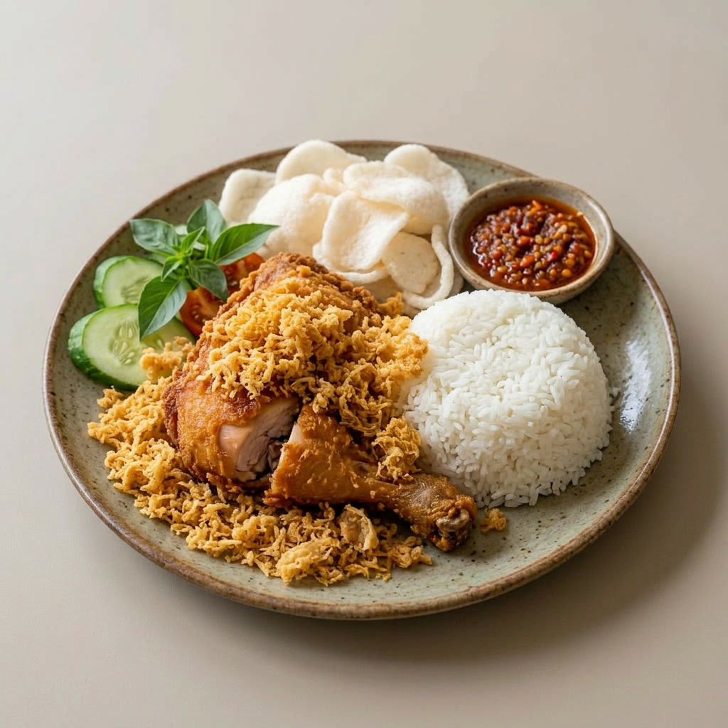 Nasi Ayam Kremes